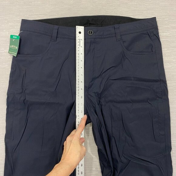 Orvis Fleece Lined Tech Pants Mens 38 x 30 Black Water Repellent Insulated - Picture 13 of 16